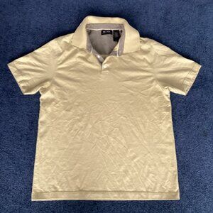 Light Green Striped Polo Shirt - Medium